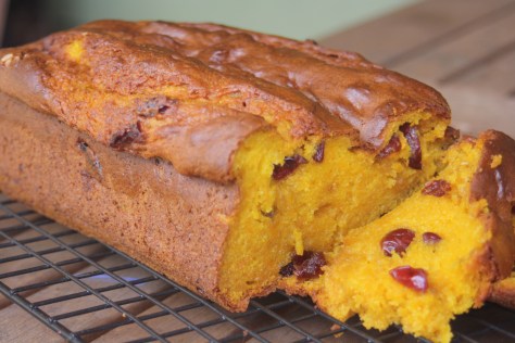 Gluten Free Pumpkin Bread  on a rack